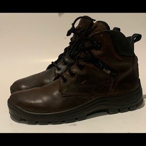 ECCO Boots Gore Tex Mens Size 44 10.5 Brown